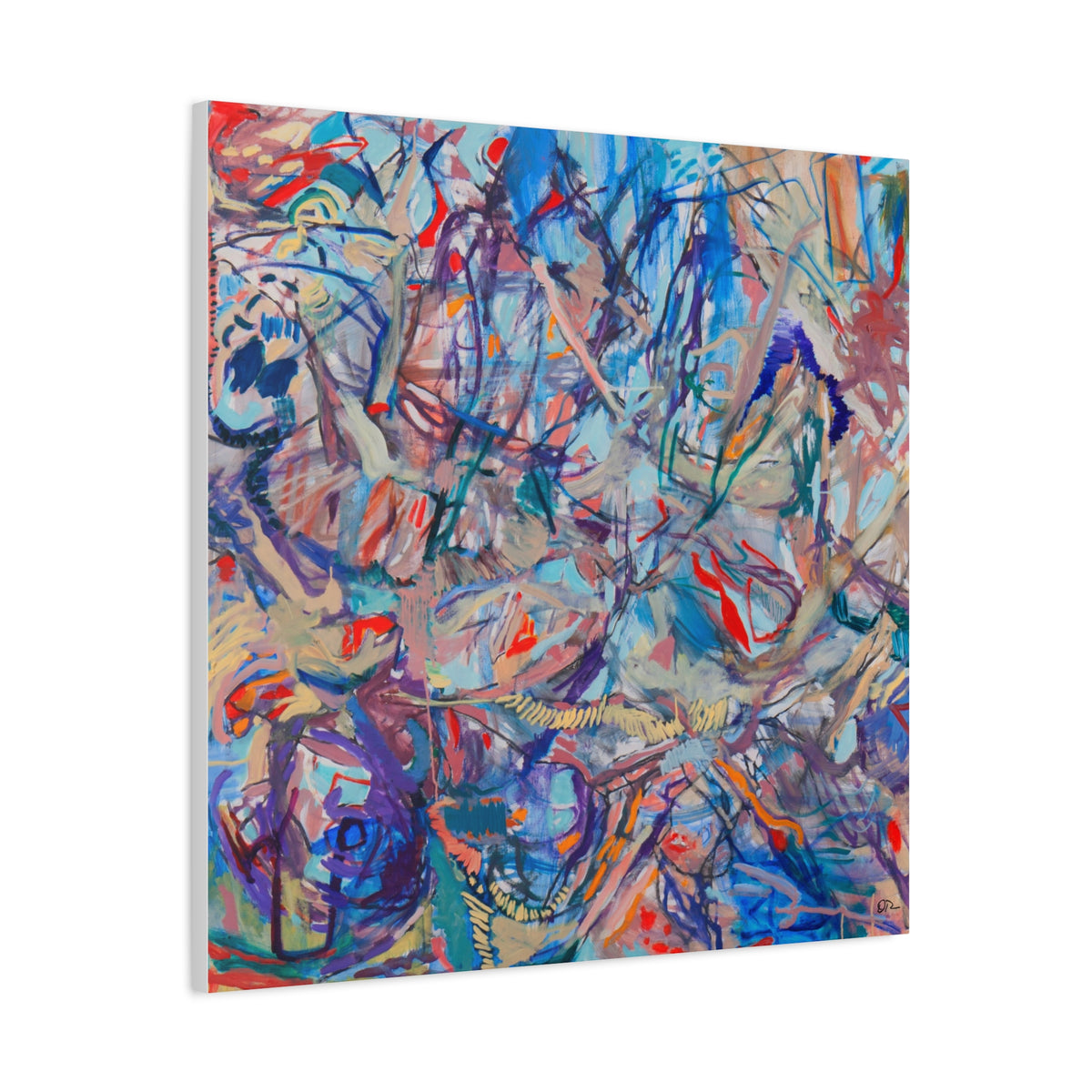 The Listening Blue - Fine Art