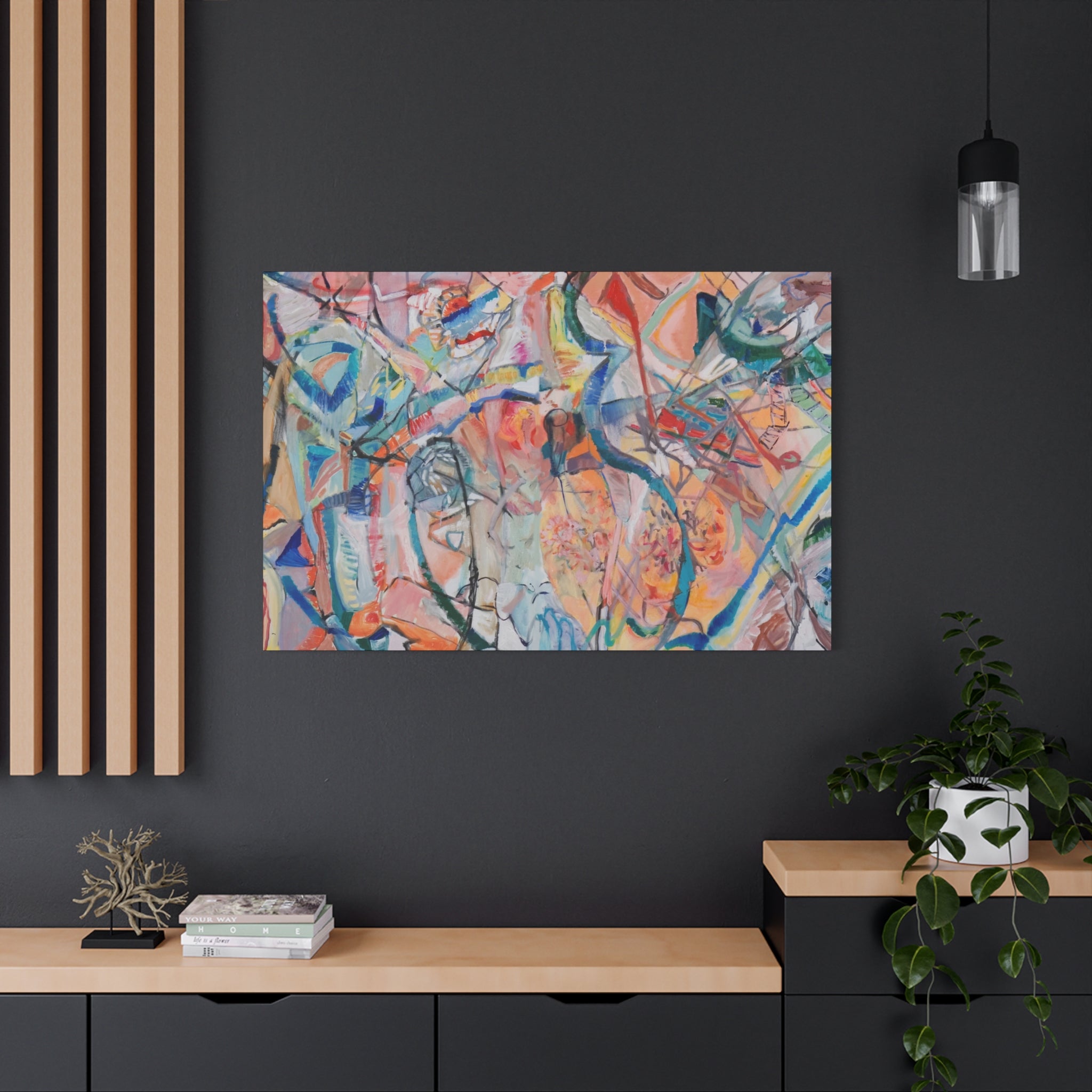 Coyote Vibes - Canvas Art Print-UNKNOWN ORIGINALS