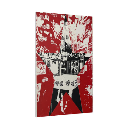 Red Star Graffiti City - Fine Art