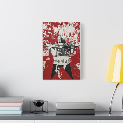 Red Star Graffiti City - Fine Art