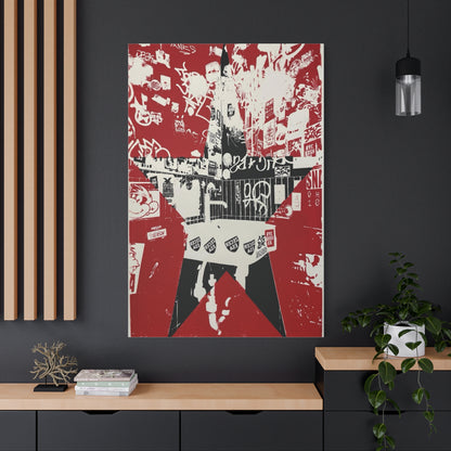 Red Star Graffiti City - Fine Art