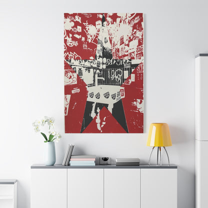 Red Star Graffiti City - Fine Art