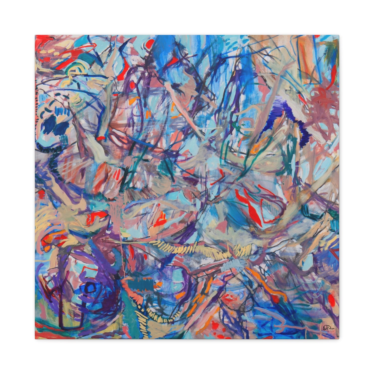 The Listening Blue - Fine Art