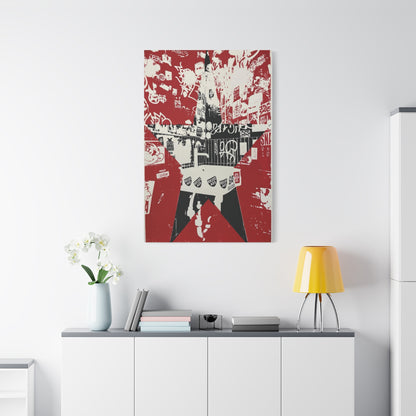 Red Star Graffiti City - Fine Art